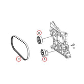Belt Idler Pulley 2712000570  Compatible with MERCEDES-BENZ C-CLASS (W203) & C-CLASS (W204) & E-CLASS (W211) & E-CLASS (W212) Tag No.1
